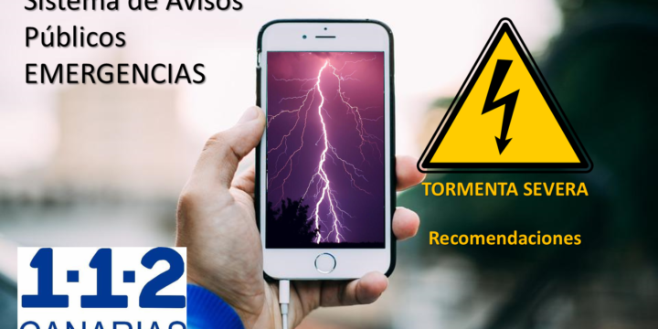 Mensajes emergentes en nuestros móviles nos avisarán de los riesgos que puedan afectar a Canarias